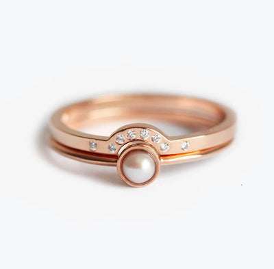 Celia Rundperlen-Ring-Set-Capucinne