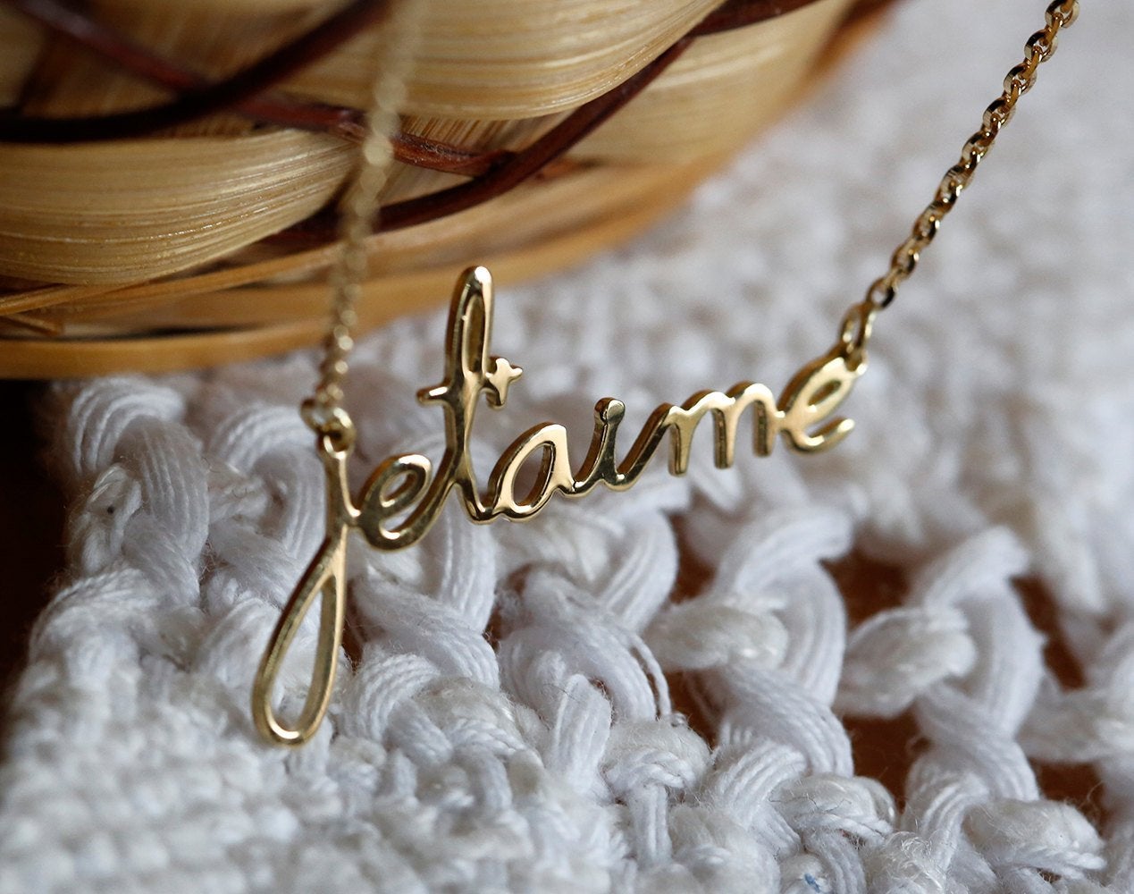 Goldkette mit personalisiertem Namen