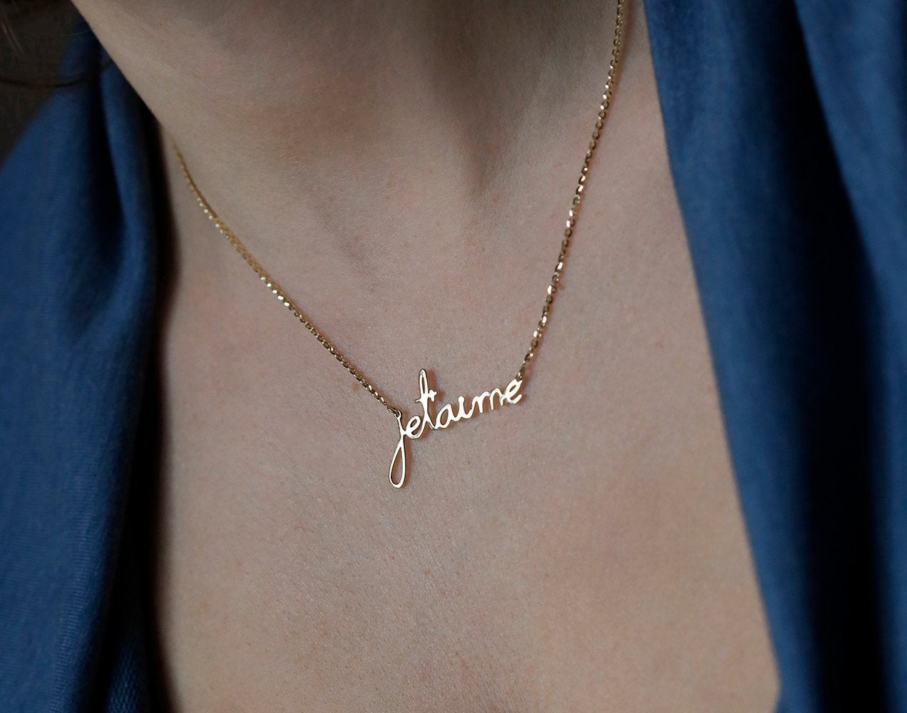 Goldkette mit personalisiertem Namen