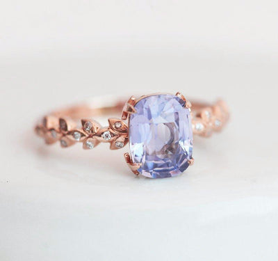 Cyra Lavendel-Saphir-Diamant-Ring