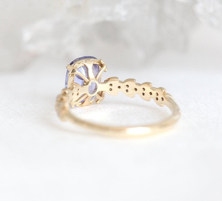 Cyra Lavendel-Saphir-Diamant-Ring