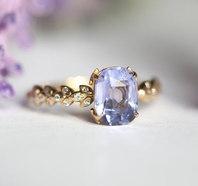 Cyra Lavendel-Saphir-Diamant-Ring