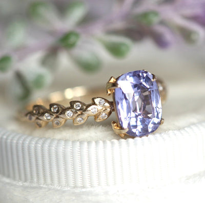 Cyra Lavendel-Saphir-Diamant-Ring