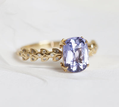 Cyra Lavendel-Saphir-Diamant-Ring