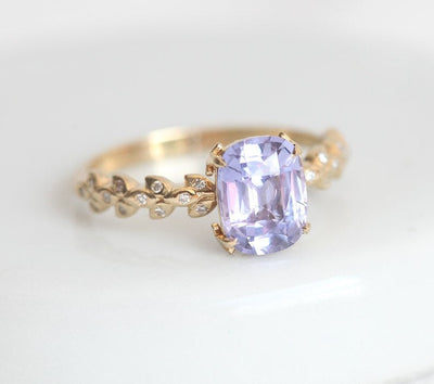 Cyra Lavendel-Saphir-Diamant-Ring