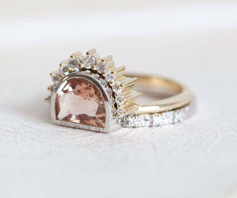 Giada Oregon Sunstone Ring, 14K Goldring-Capucinne