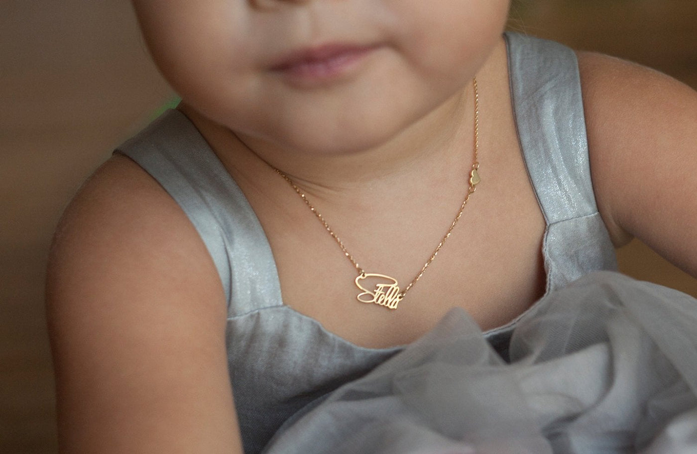 Goldkette für Kinder mit personalisiertem Namen