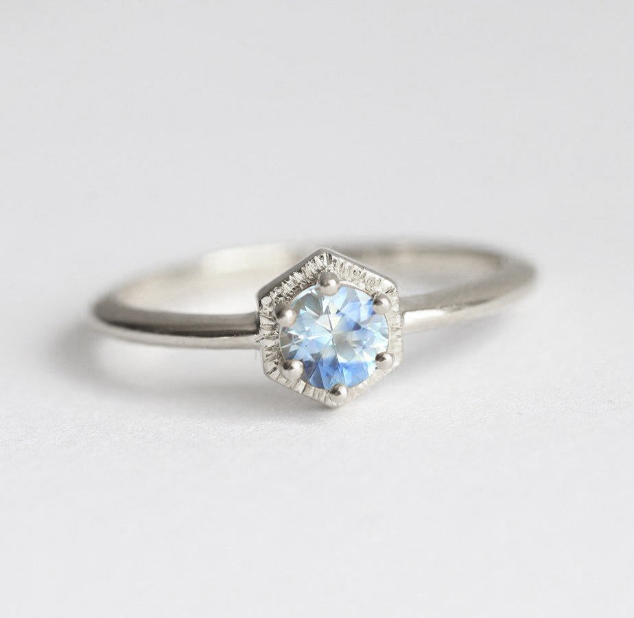 Jayda Blue Sapphire Ring-Capucinne