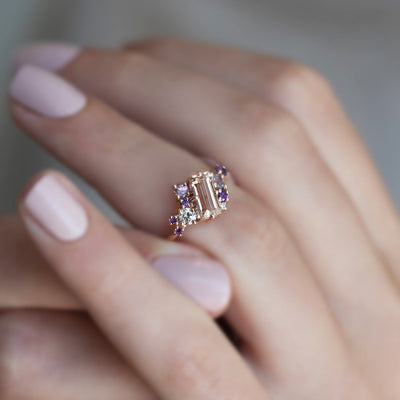 Baguette-Morganit-Cluster-Ring