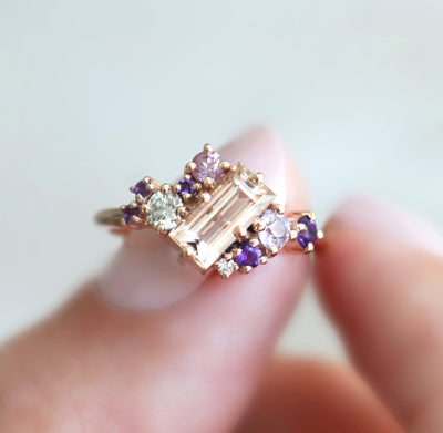 Baguette-Morganit-Cluster-Ring