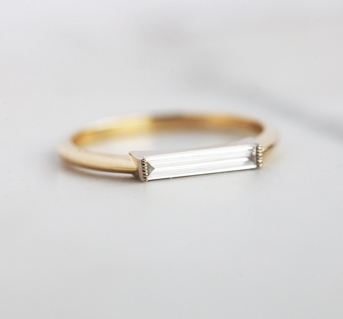 Lizzy Baguette-Diamantring-Capucinne