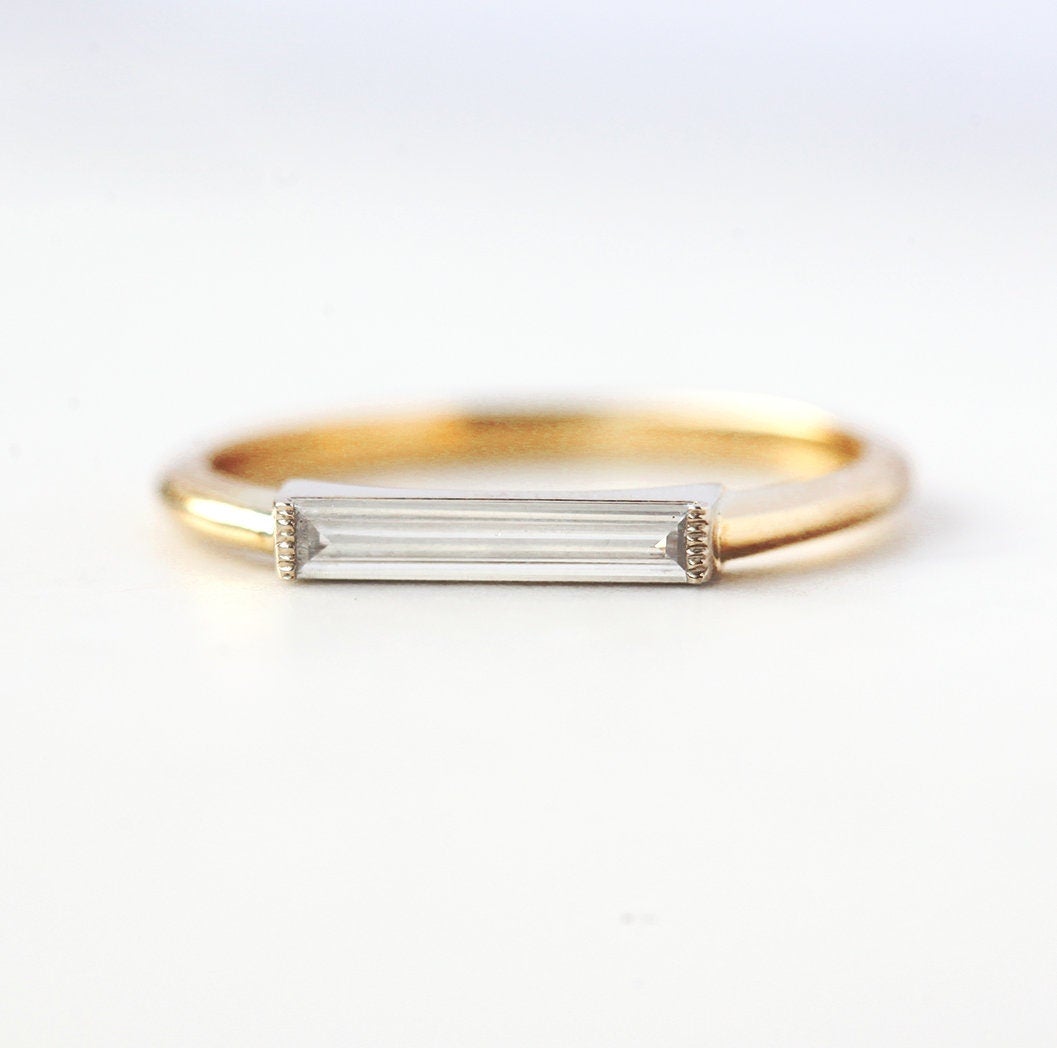 Lizzy Baguette-Diamantring-Capucinne