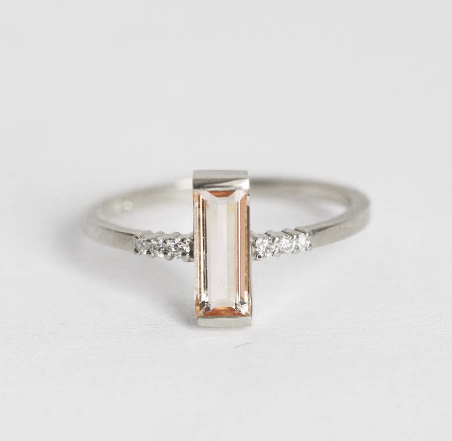 Loretta Baguette-Morganit-Ring