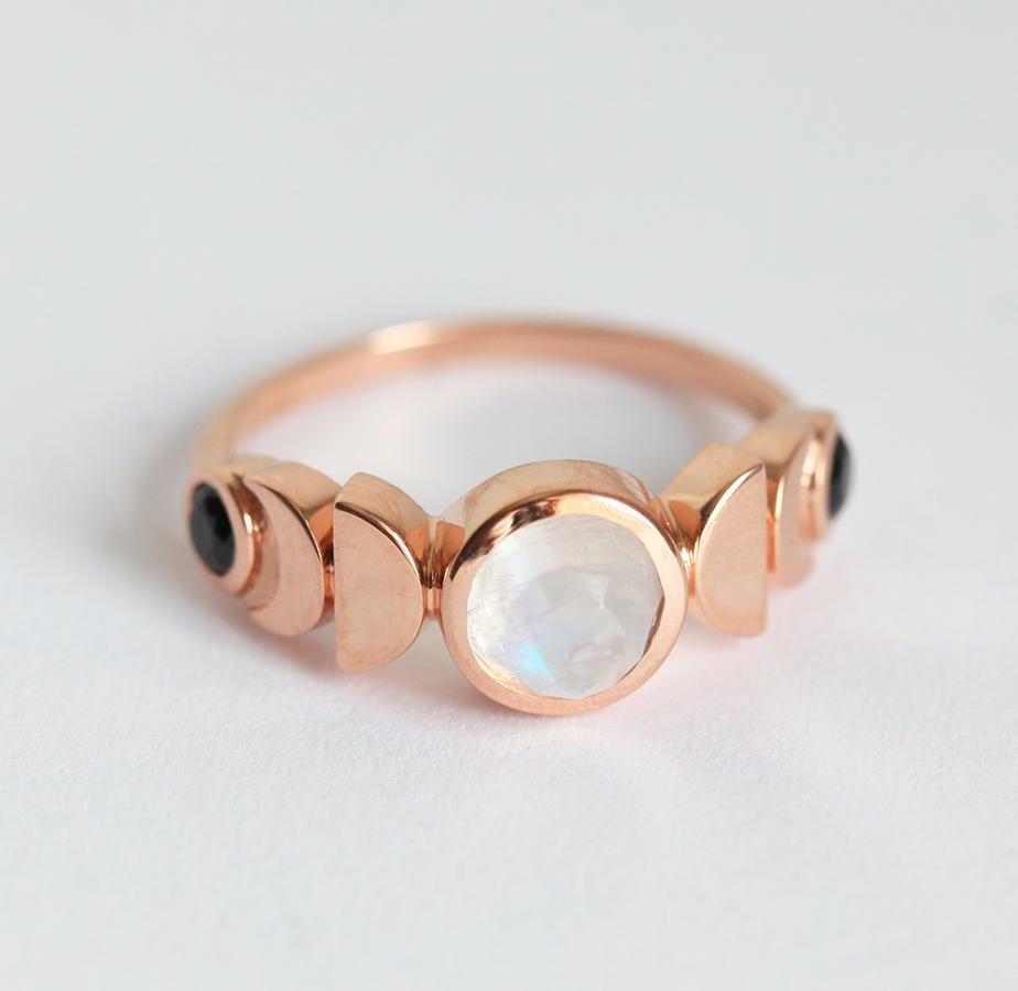 MONDPHASE RING, 14K ROSÉGOLD-Capucinne