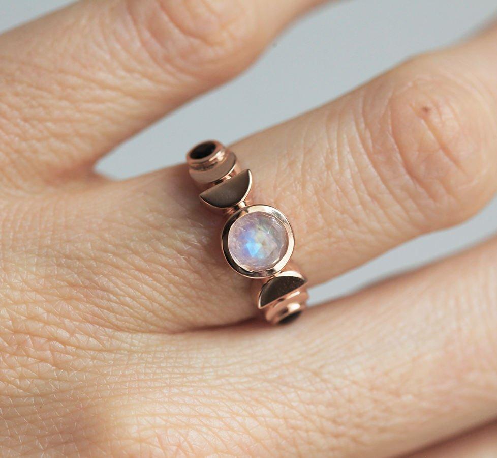 MONDPHASE RING, 14K ROSÉGOLD-Capucinne