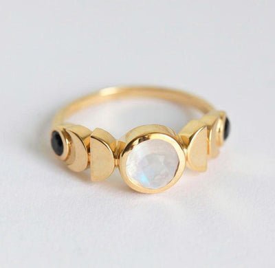 MONDPHASE RING, 14K ROSÉGOLD-Capucinne