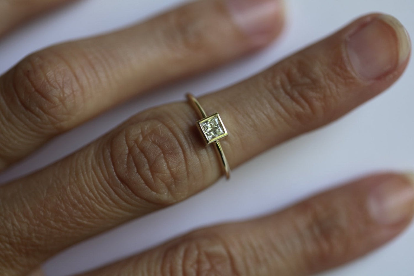 Prinzessin-Diamant-Ring, Solitär-Verlobungsring-Capucinne