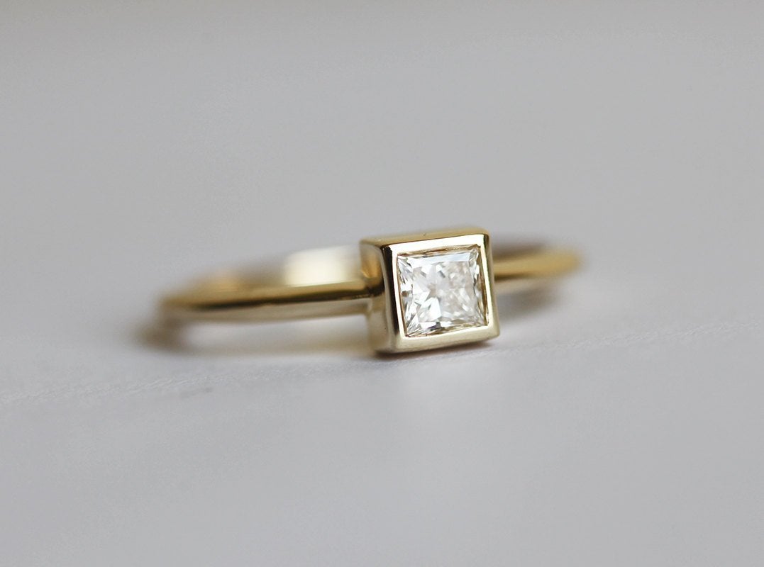 Prinzessin-Diamant-Ring, Solitär-Verlobungsring-Capucinne