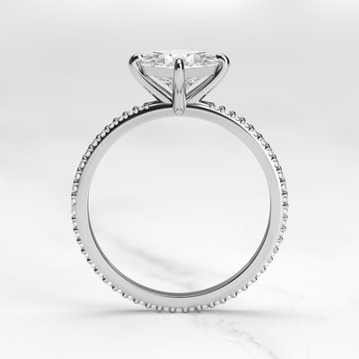 Eternity-Ring mit natürlichem Diamant im Prinzessschliff