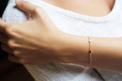 Roségoldenes Herz-Kettenarmband