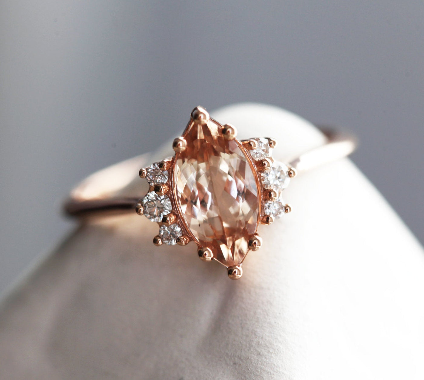 Marquise-Morganit-Ring