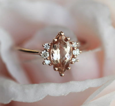 Marquise-Morganit-Ring