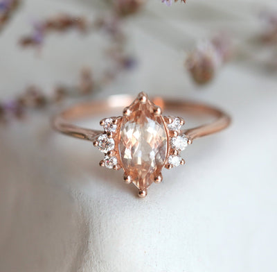 Marquise-Morganit-Ring