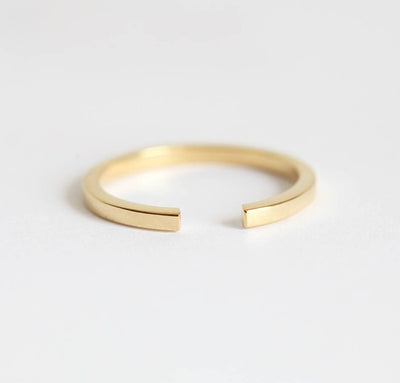 Ehering, 14K Goldring-Capucinne